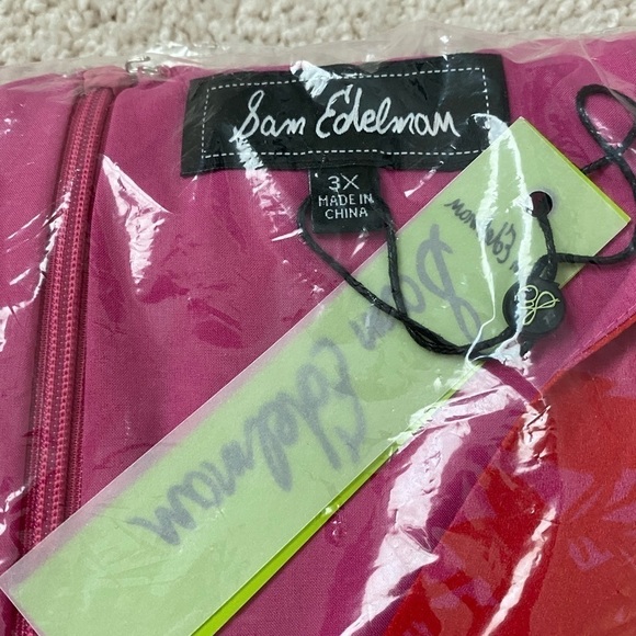 Sam Edelman Pink & Coral Ruffle Midi Dress Size 3x - Picture 5 of 12